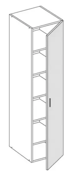 Komero 192cm korkea - Komerot ja korkeat kaapistot - 192K3 - 1