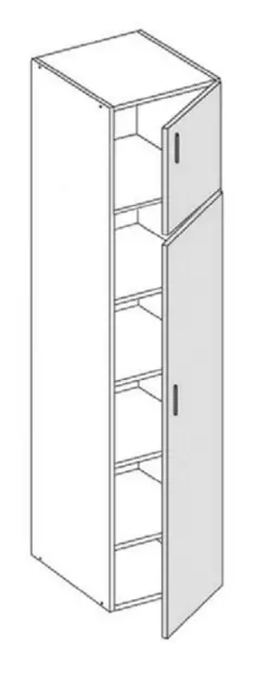 Komero 236cm korkea - Komerot ja korkeat kaapistot - 236K3 - 1