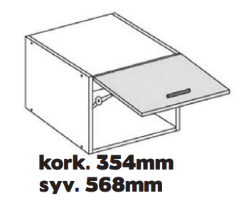 Matala yläkomero 35,4cm - 336mm syvät rungot - 35LY3 - 1
